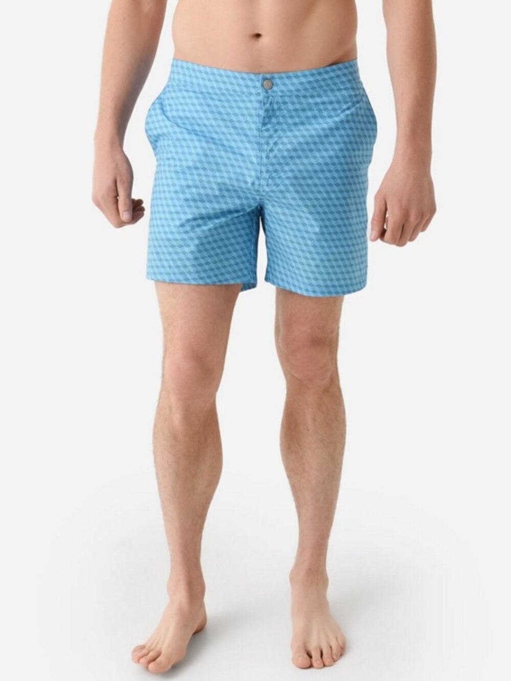 NWT PETER MILLAR Men's Crown Crafted Men's Chiavari Cube Swim Trunk XL Blue